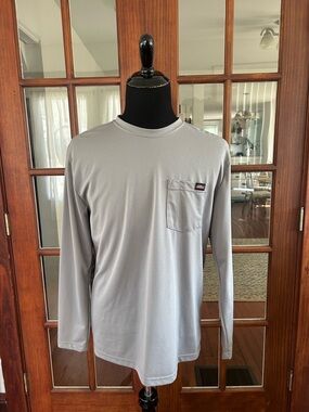 DICKIES - Gray- LONG SLEEVE - Large SHIRT